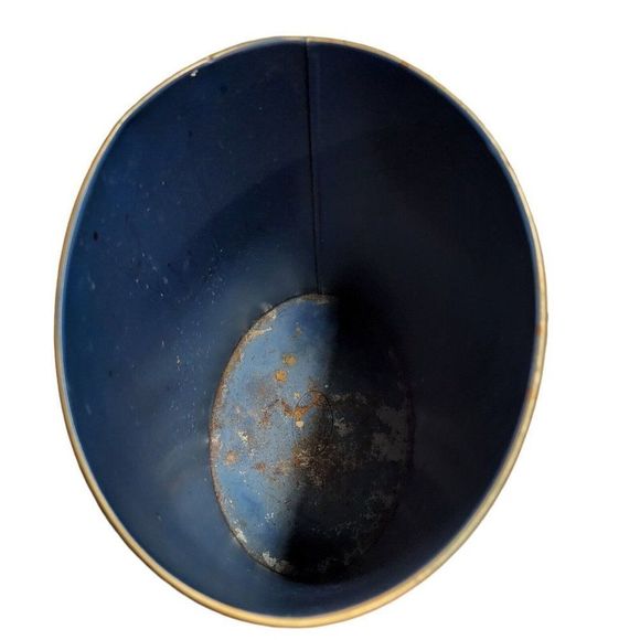 Vintage Plymouth Trash Can Waste Basket Duck Fly Fishing Mens Office Study MCM - Picture 5 of 10